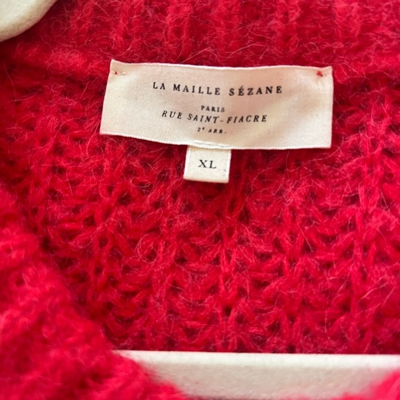 Sezane Emile Cardigan Red - Picture 3 of 4